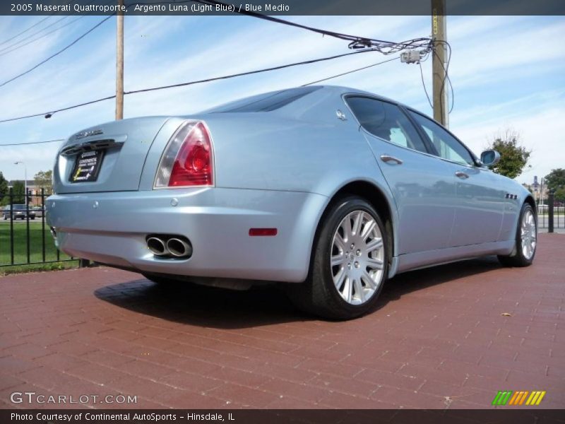 Argento Luna (Light Blue) / Blue Medio 2005 Maserati Quattroporte