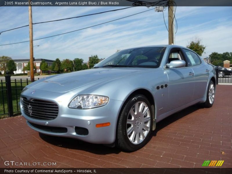 Argento Luna (Light Blue) / Blue Medio 2005 Maserati Quattroporte