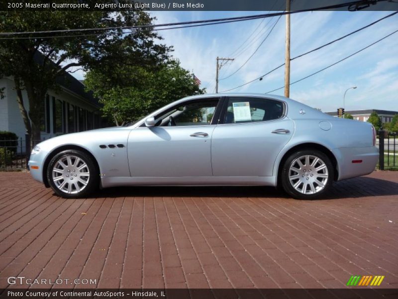 Argento Luna (Light Blue) / Blue Medio 2005 Maserati Quattroporte