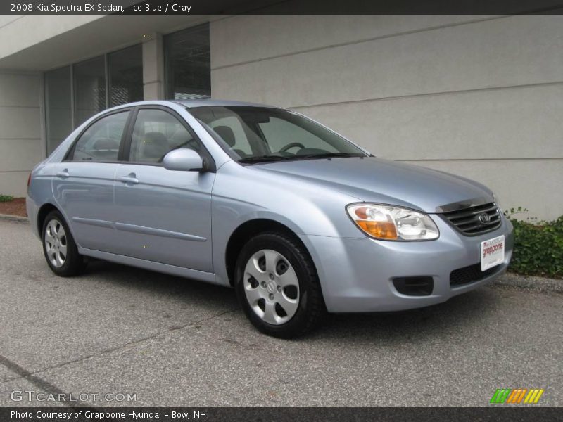 Ice Blue / Gray 2008 Kia Spectra EX Sedan