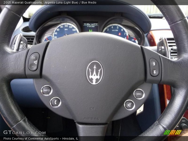 Argento Luna (Light Blue) / Blue Medio 2005 Maserati Quattroporte