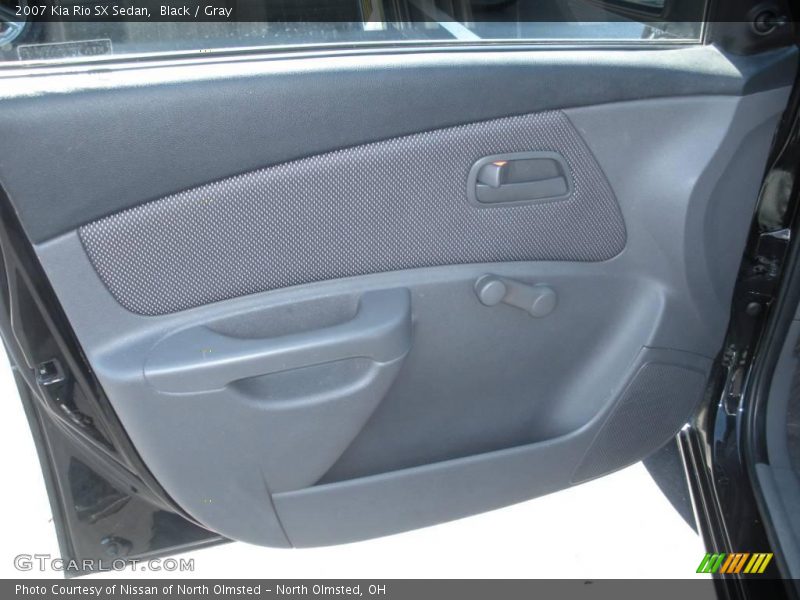 Black / Gray 2007 Kia Rio SX Sedan