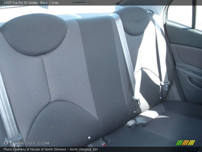 Black / Gray 2007 Kia Rio SX Sedan