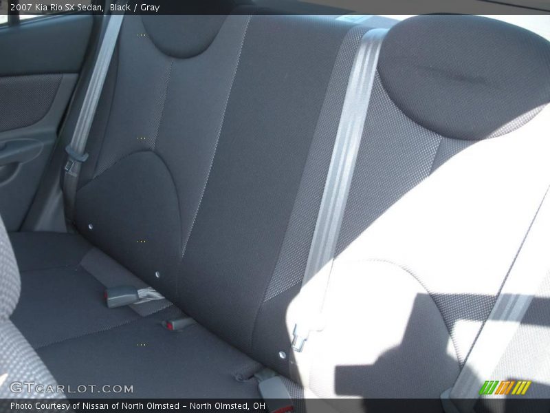 Black / Gray 2007 Kia Rio SX Sedan