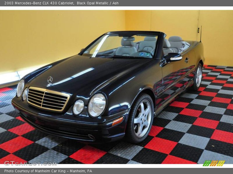 Black Opal Metallic / Ash 2003 Mercedes-Benz CLK 430 Cabriolet