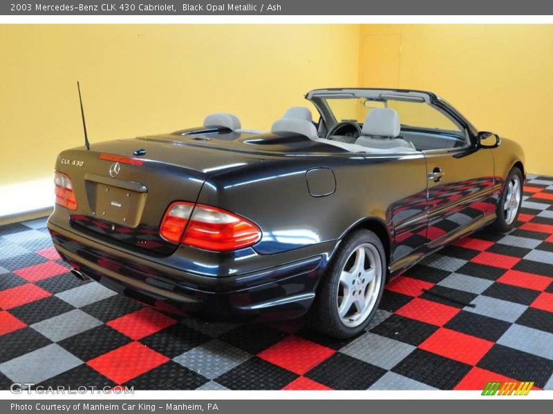 Black Opal Metallic / Ash 2003 Mercedes-Benz CLK 430 Cabriolet