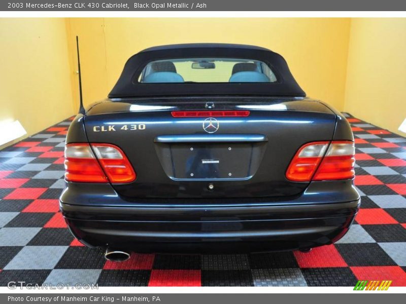 Black Opal Metallic / Ash 2003 Mercedes-Benz CLK 430 Cabriolet
