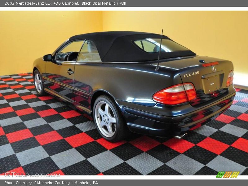 Black Opal Metallic / Ash 2003 Mercedes-Benz CLK 430 Cabriolet