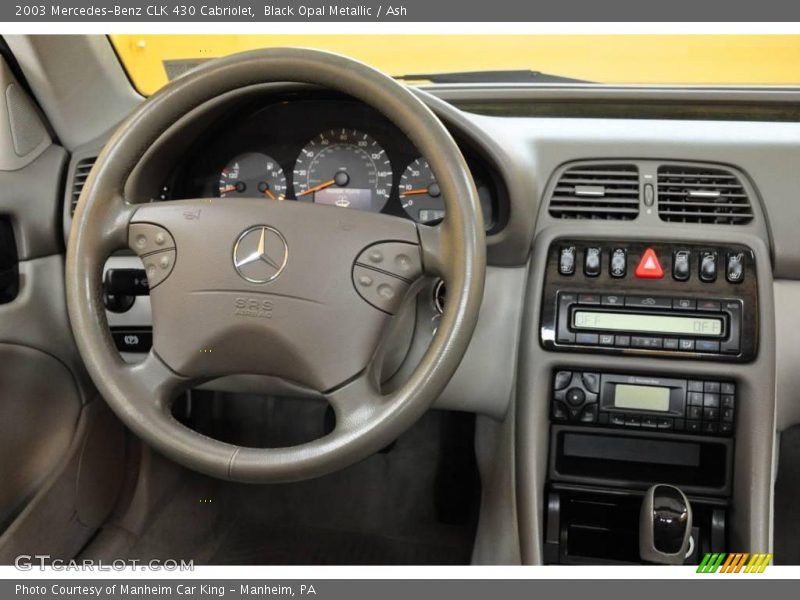 Black Opal Metallic / Ash 2003 Mercedes-Benz CLK 430 Cabriolet