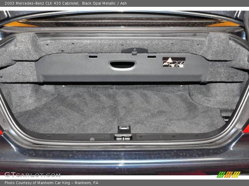 Black Opal Metallic / Ash 2003 Mercedes-Benz CLK 430 Cabriolet