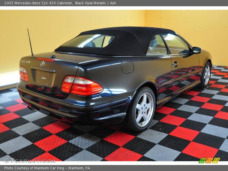 Black Opal Metallic / Ash 2003 Mercedes-Benz CLK 430 Cabriolet