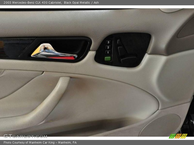Black Opal Metallic / Ash 2003 Mercedes-Benz CLK 430 Cabriolet