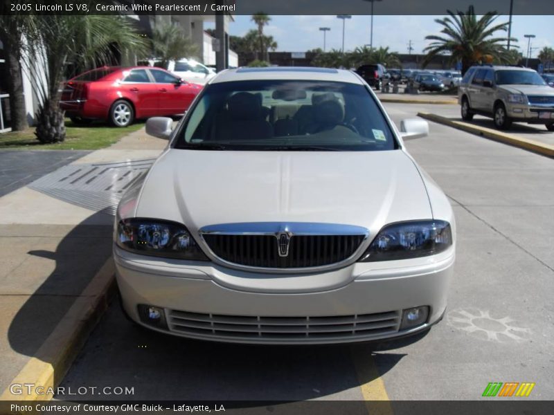 Ceramic White Pearlescent / Camel 2005 Lincoln LS V8