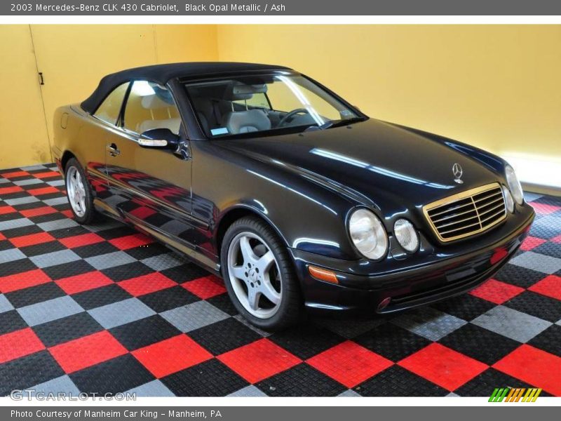 Black Opal Metallic / Ash 2003 Mercedes-Benz CLK 430 Cabriolet