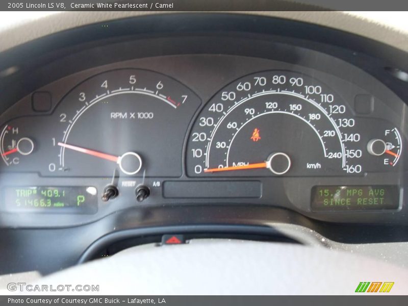 Ceramic White Pearlescent / Camel 2005 Lincoln LS V8