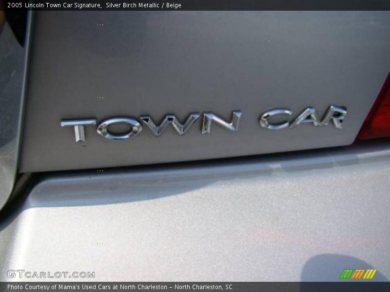 Silver Birch Metallic / Beige 2005 Lincoln Town Car Signature
