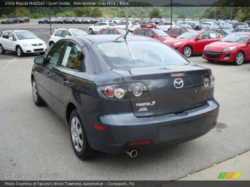 Metropolitan Gray Mica / Black 2009 Mazda MAZDA3 i Sport Sedan