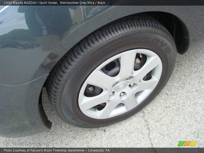 Metropolitan Gray Mica / Black 2009 Mazda MAZDA3 i Sport Sedan