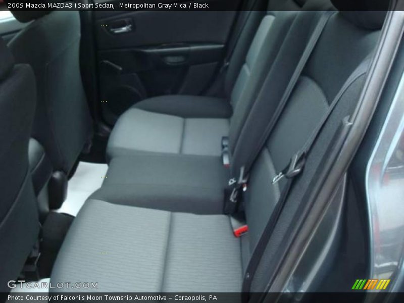 Metropolitan Gray Mica / Black 2009 Mazda MAZDA3 i Sport Sedan