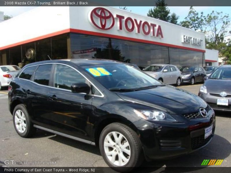 Brilliant Black / Black 2008 Mazda CX-7 Touring