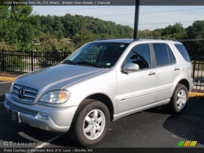 Brilliant Silver Metallic / Charcoal 2004 Mercedes-Benz ML 350 4Matic