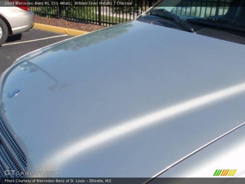 Brilliant Silver Metallic / Charcoal 2004 Mercedes-Benz ML 350 4Matic
