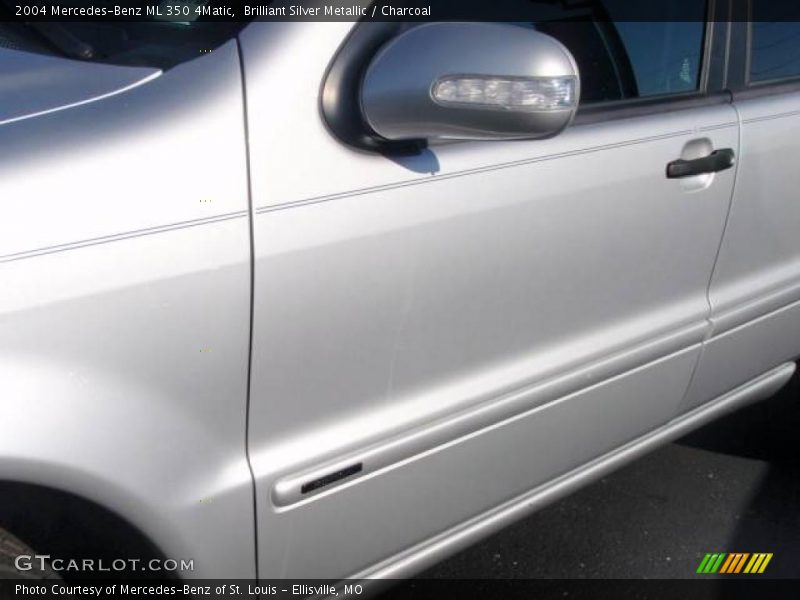 Brilliant Silver Metallic / Charcoal 2004 Mercedes-Benz ML 350 4Matic