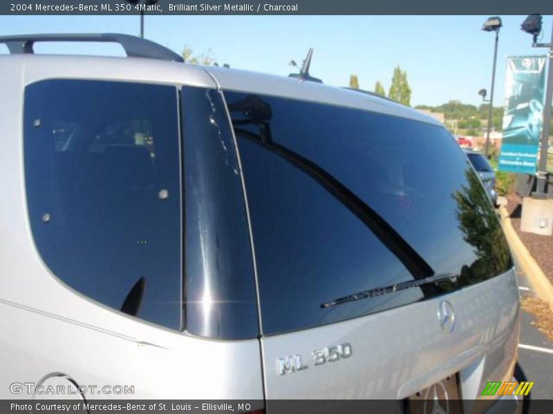 Brilliant Silver Metallic / Charcoal 2004 Mercedes-Benz ML 350 4Matic