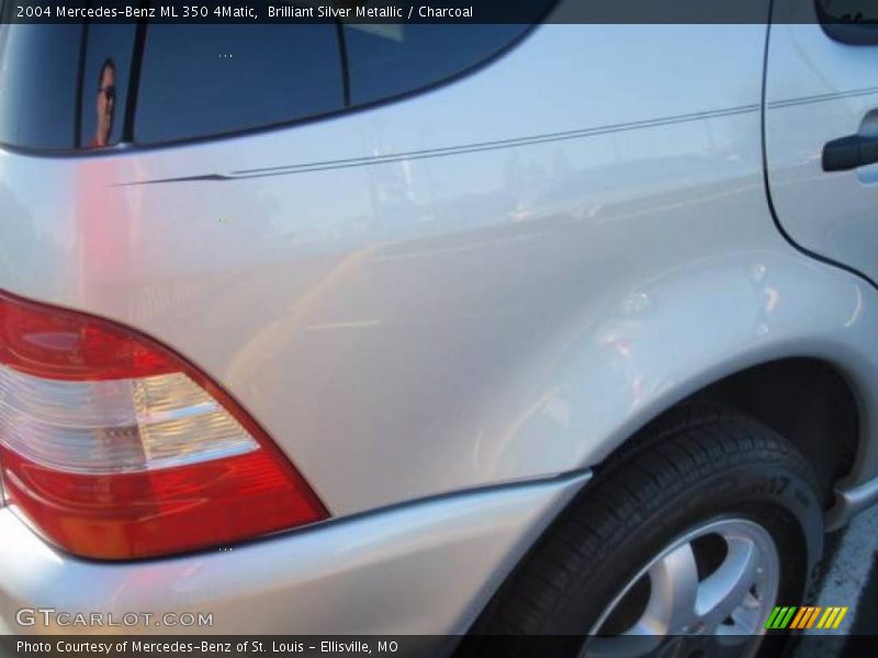 Brilliant Silver Metallic / Charcoal 2004 Mercedes-Benz ML 350 4Matic
