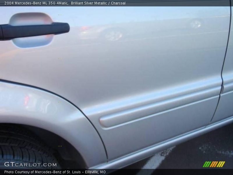 Brilliant Silver Metallic / Charcoal 2004 Mercedes-Benz ML 350 4Matic