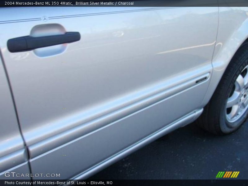 Brilliant Silver Metallic / Charcoal 2004 Mercedes-Benz ML 350 4Matic