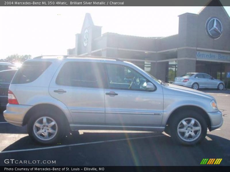 Brilliant Silver Metallic / Charcoal 2004 Mercedes-Benz ML 350 4Matic