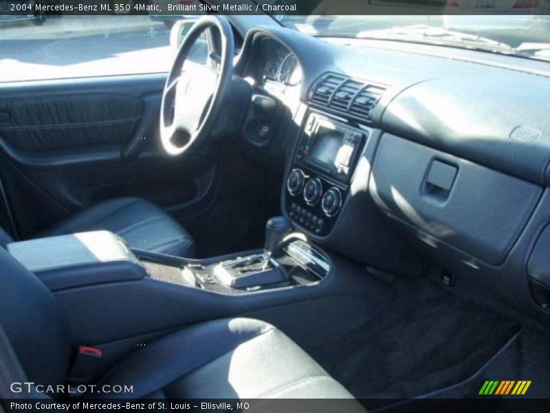 Brilliant Silver Metallic / Charcoal 2004 Mercedes-Benz ML 350 4Matic