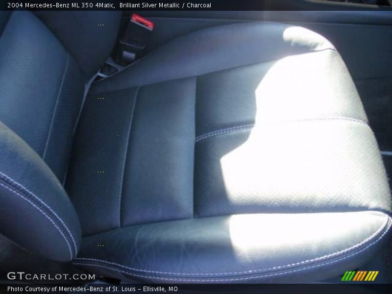 Brilliant Silver Metallic / Charcoal 2004 Mercedes-Benz ML 350 4Matic