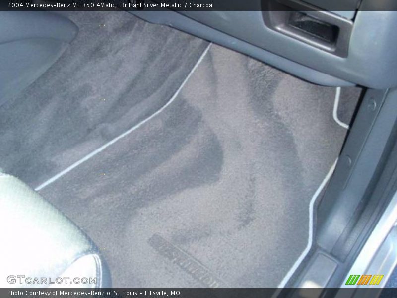Brilliant Silver Metallic / Charcoal 2004 Mercedes-Benz ML 350 4Matic