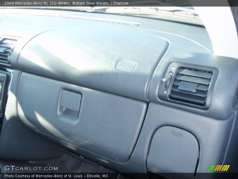 Brilliant Silver Metallic / Charcoal 2004 Mercedes-Benz ML 350 4Matic