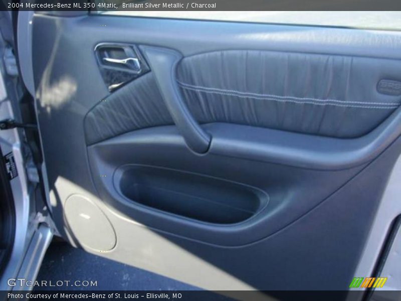 Brilliant Silver Metallic / Charcoal 2004 Mercedes-Benz ML 350 4Matic