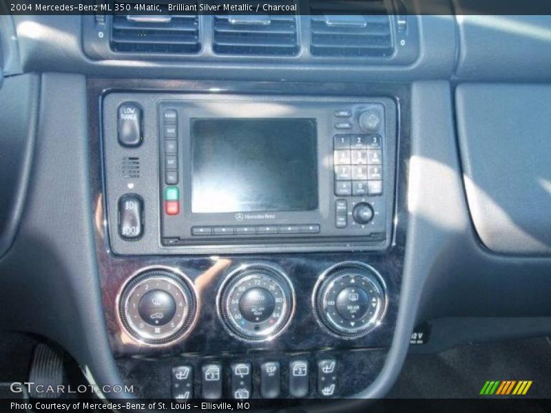 Brilliant Silver Metallic / Charcoal 2004 Mercedes-Benz ML 350 4Matic