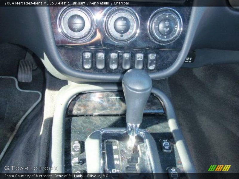 Brilliant Silver Metallic / Charcoal 2004 Mercedes-Benz ML 350 4Matic