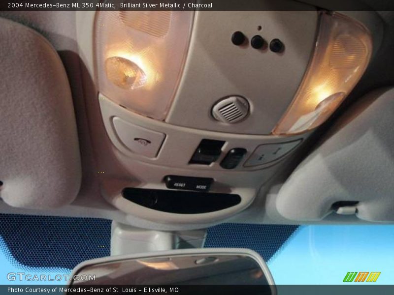 Brilliant Silver Metallic / Charcoal 2004 Mercedes-Benz ML 350 4Matic