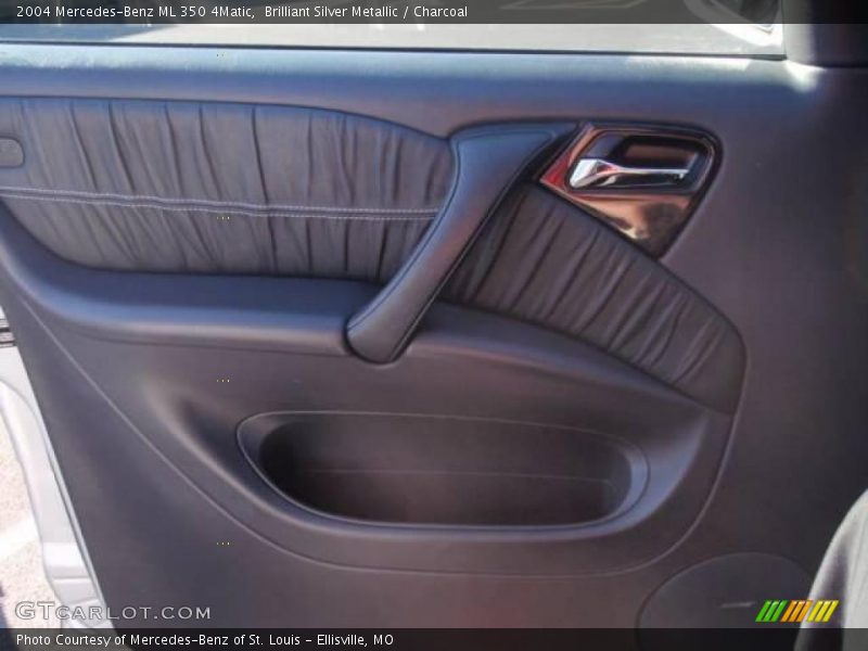 Brilliant Silver Metallic / Charcoal 2004 Mercedes-Benz ML 350 4Matic