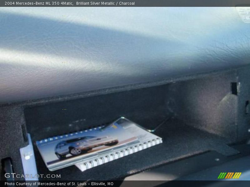 Brilliant Silver Metallic / Charcoal 2004 Mercedes-Benz ML 350 4Matic