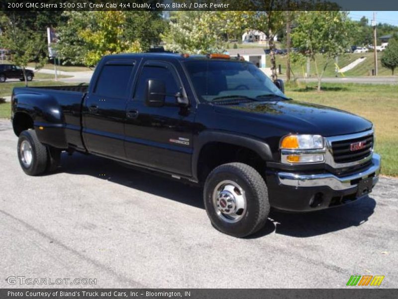 Onyx Black / Dark Pewter 2006 GMC Sierra 3500 SLT Crew Cab 4x4 Dually