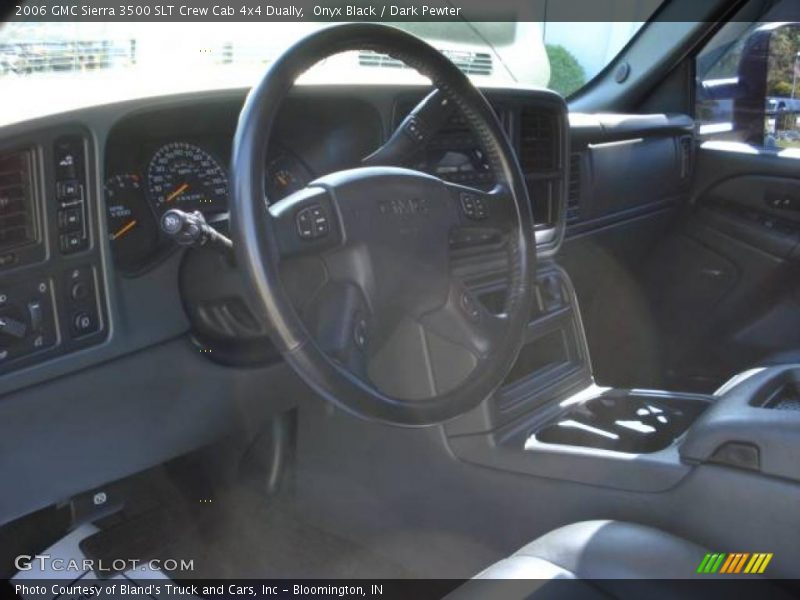 Onyx Black / Dark Pewter 2006 GMC Sierra 3500 SLT Crew Cab 4x4 Dually