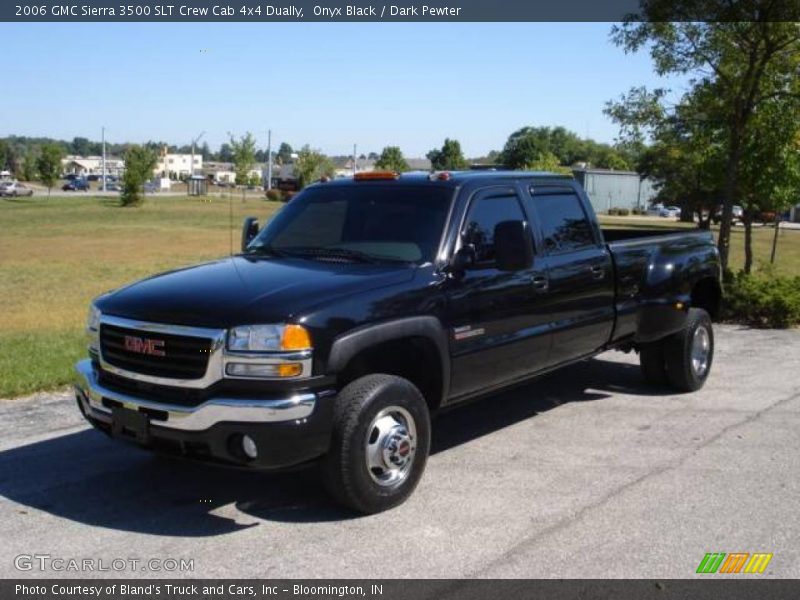Onyx Black / Dark Pewter 2006 GMC Sierra 3500 SLT Crew Cab 4x4 Dually