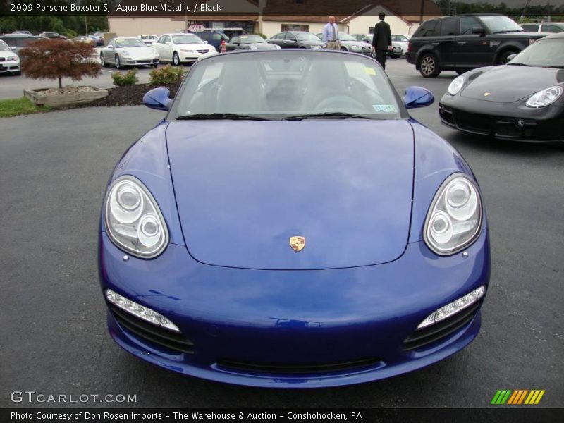 Aqua Blue Metallic / Black 2009 Porsche Boxster S