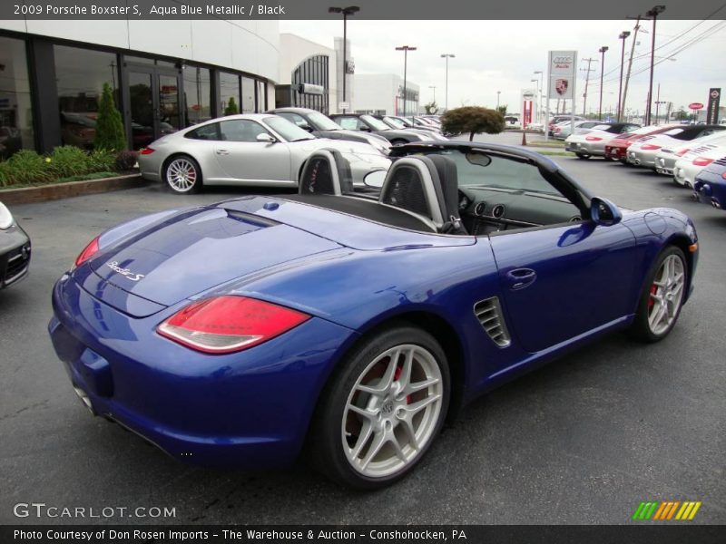 Aqua Blue Metallic / Black 2009 Porsche Boxster S