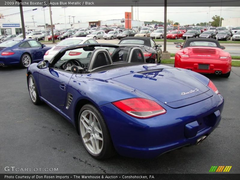Aqua Blue Metallic / Black 2009 Porsche Boxster S