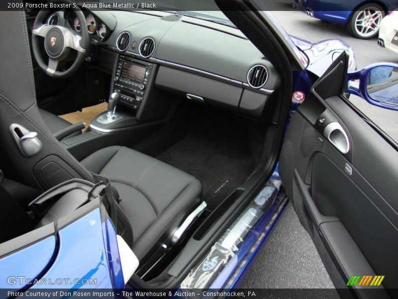 Aqua Blue Metallic / Black 2009 Porsche Boxster S
