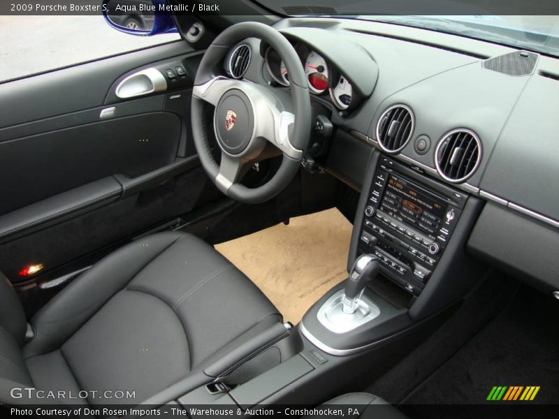 Aqua Blue Metallic / Black 2009 Porsche Boxster S